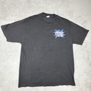 Harley-Davidson Shirt Mens Extra Large Black Las Vegas Cafe Lightning Graphic